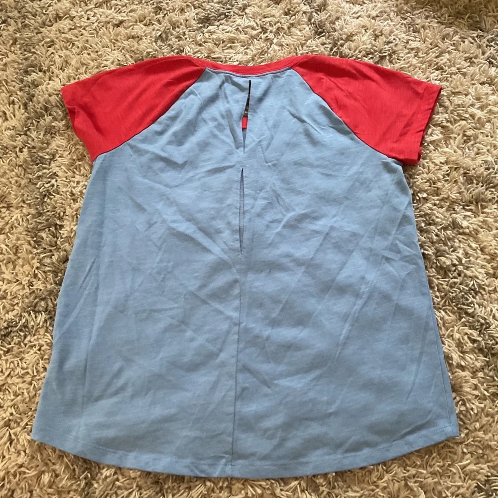 Nike St Louis Cardinals Cooperstown Collection Raglan T-Shirt Blue Red Womens L